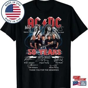 Ac Dc 50 Years 1973  Shirt Classic